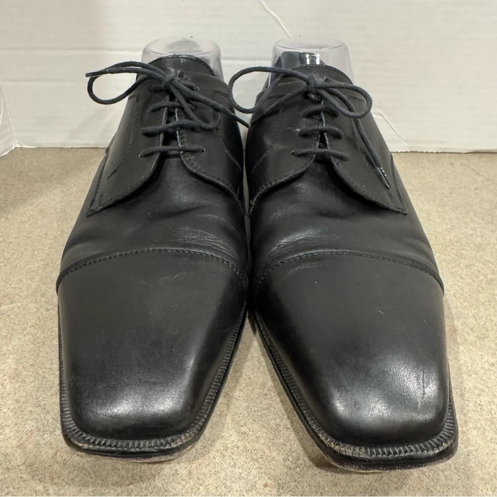 Luca Bossi features leather